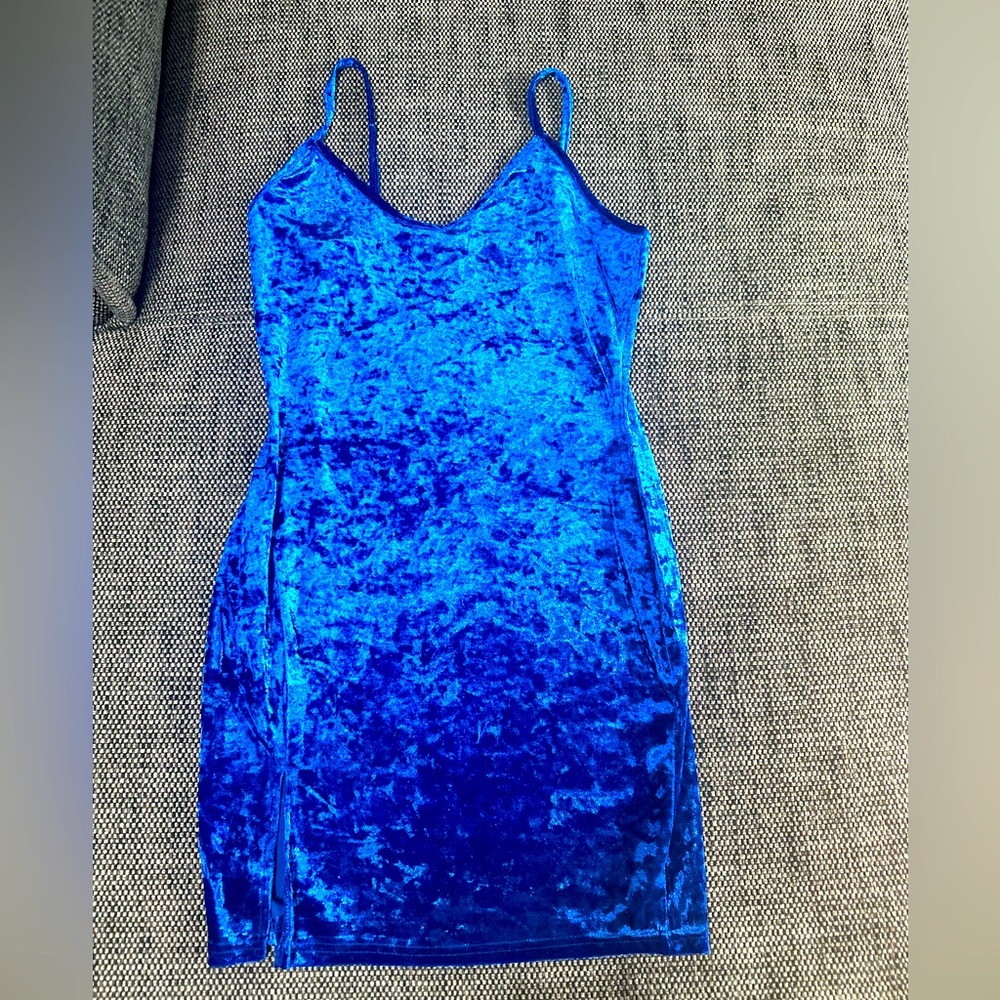 Club L London Suede Strappy Dress
